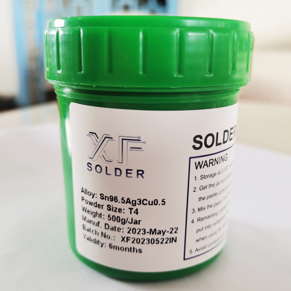 Lead-Free Tin Paste Sn96.5Ag3Cu0.5 SAC305 T3 and T4 Powder Sizes from China