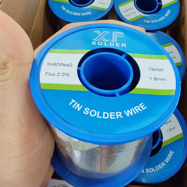 Tin Lead Solder Wire 60 40 Sn60Pb40 1.6mm 1lb/roll for Camera And CCTV Manufacturing